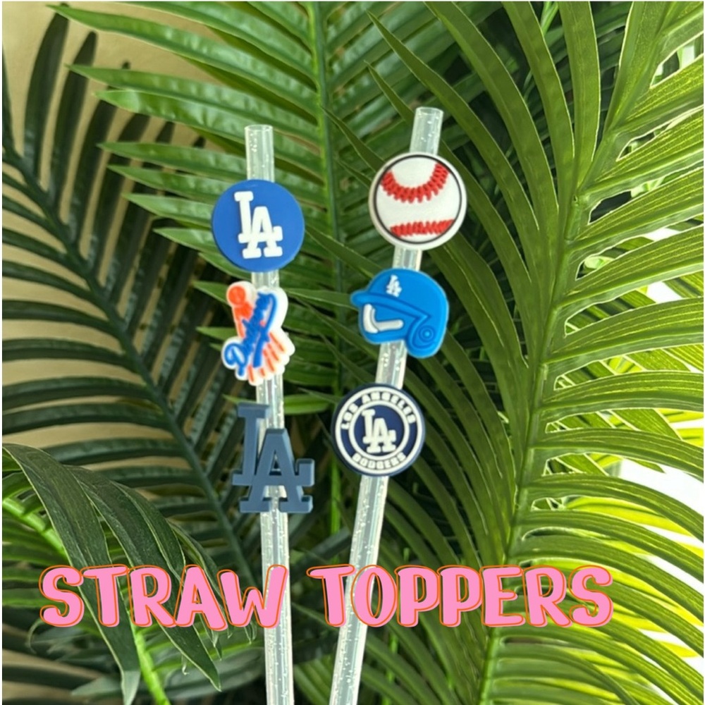 🆕 LA Dodgers Straw Toppers ⚾️